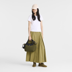 Le Pliage Energy S Handbag , Khaki - Recycled canvas