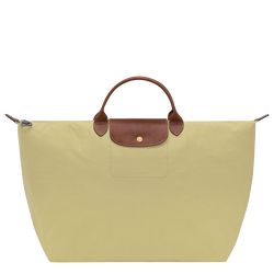 Le Pliage Original L Travel bag , Pistachio - Recycled canvas