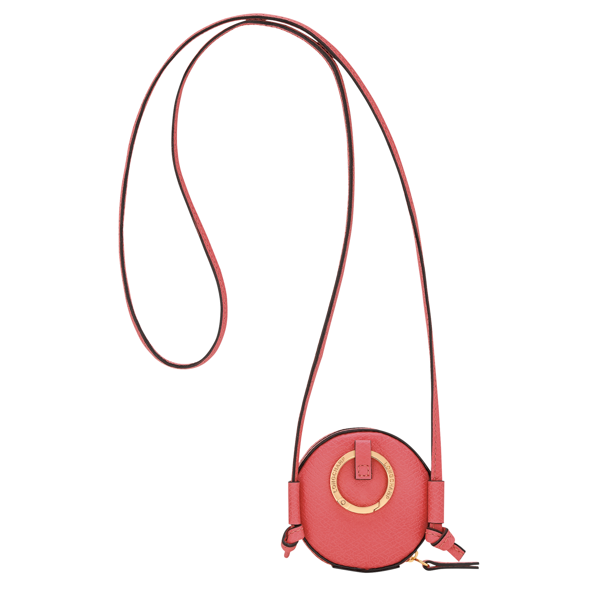 &Eacute;pure 附掛繩零錢包, 珊瑚粉色