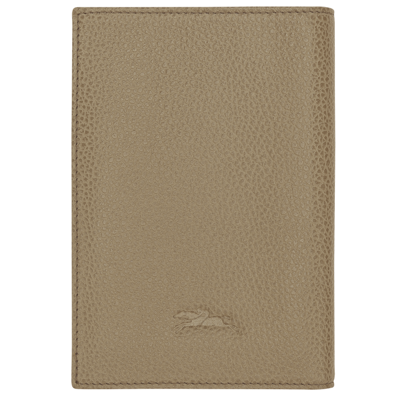 Le Foulonn&eacute; Passport cover , Lichen - Leather  - View 2 of  3