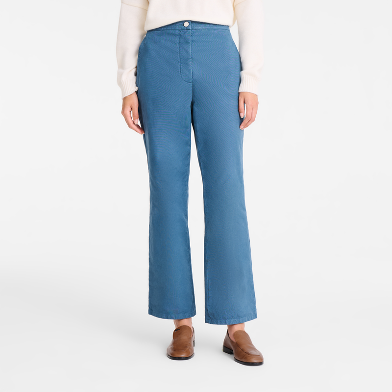 팬츠 , 슬레이트 - 오버다이 코튼  - 4 이미지 보기 5