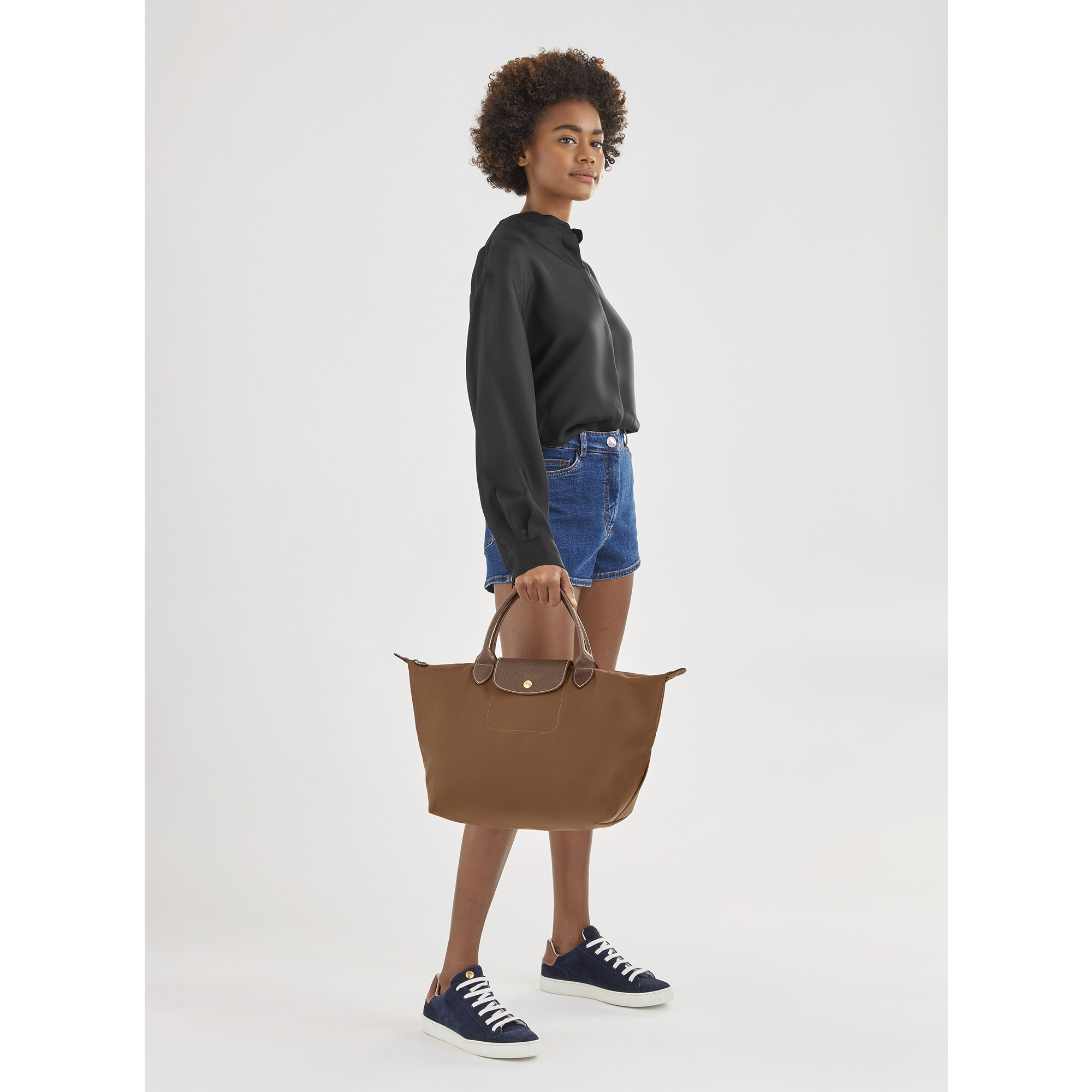 longchamp medium top handle