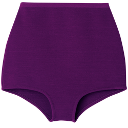 Culotte taille haute , Maille - Violette