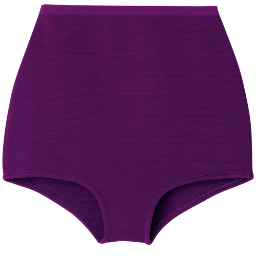 Braguita de cintura alta , Punto - Violeta - Vista 1 de 1