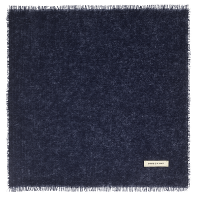 Stole L'Hiver en douceur , Cachemire - Marine