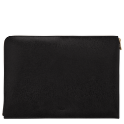 Le Foulonné Laptop case , Black - Leather