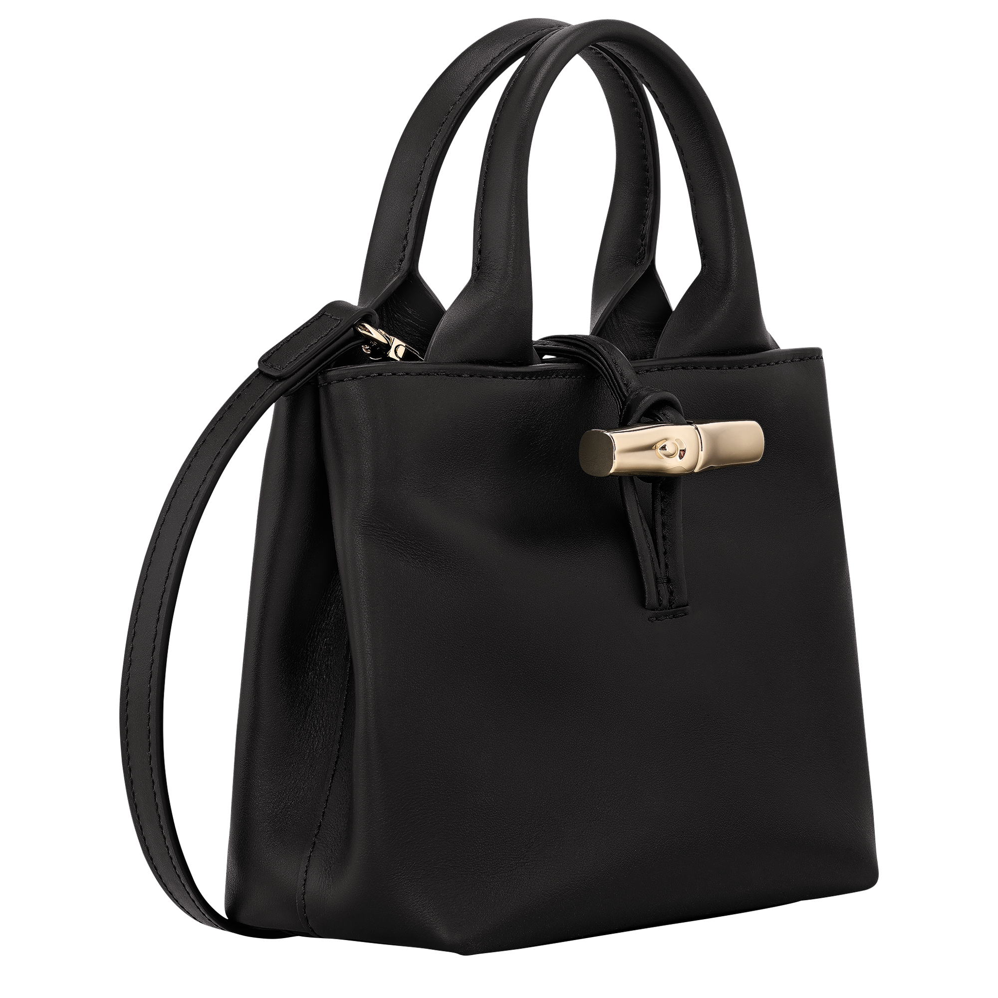 Le Roseau Bolso con asa superior  XS, Negro