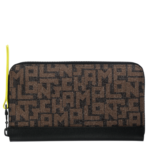 Zip around wallet, Black/Khaki - View 1 of 2 Zip around wallet, Black/Khaki, hi-res - View 1 of 2
