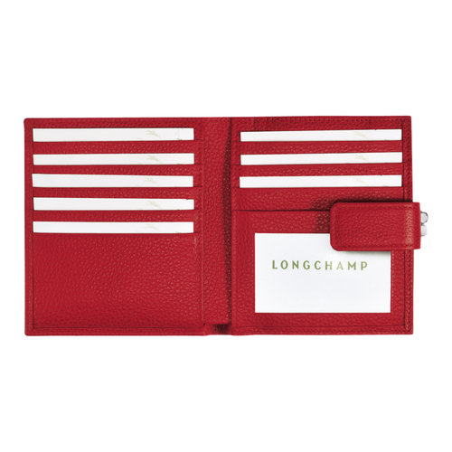 Compact wallet, 608 Vermilion Compact wallet, 608 Vermilion, hi-res