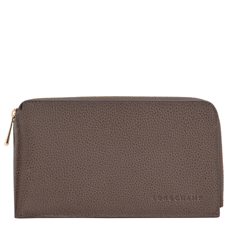 Le Foulonné Pouch , Taupe - Leather  - View 1 of  2