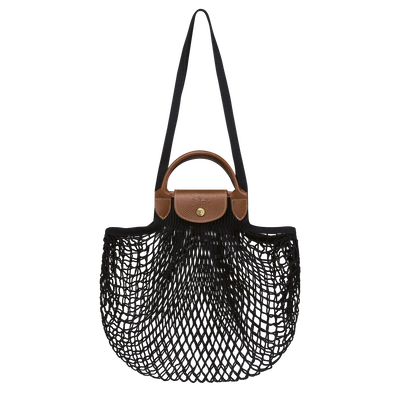 Netzbeutel L Le Pliage Filet , Canvas - Schwarz
