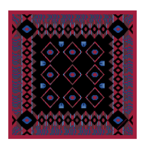 Silk scarf, E78 Brandy Silk scarf, E78 Brandy, hi-res