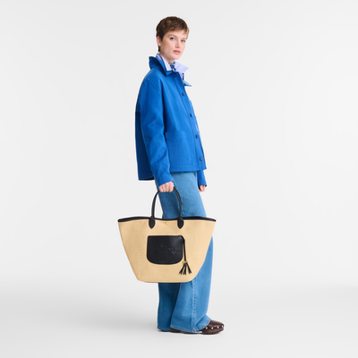 Le Pliage 系列 提籃包 L , 黑色 - 帆布