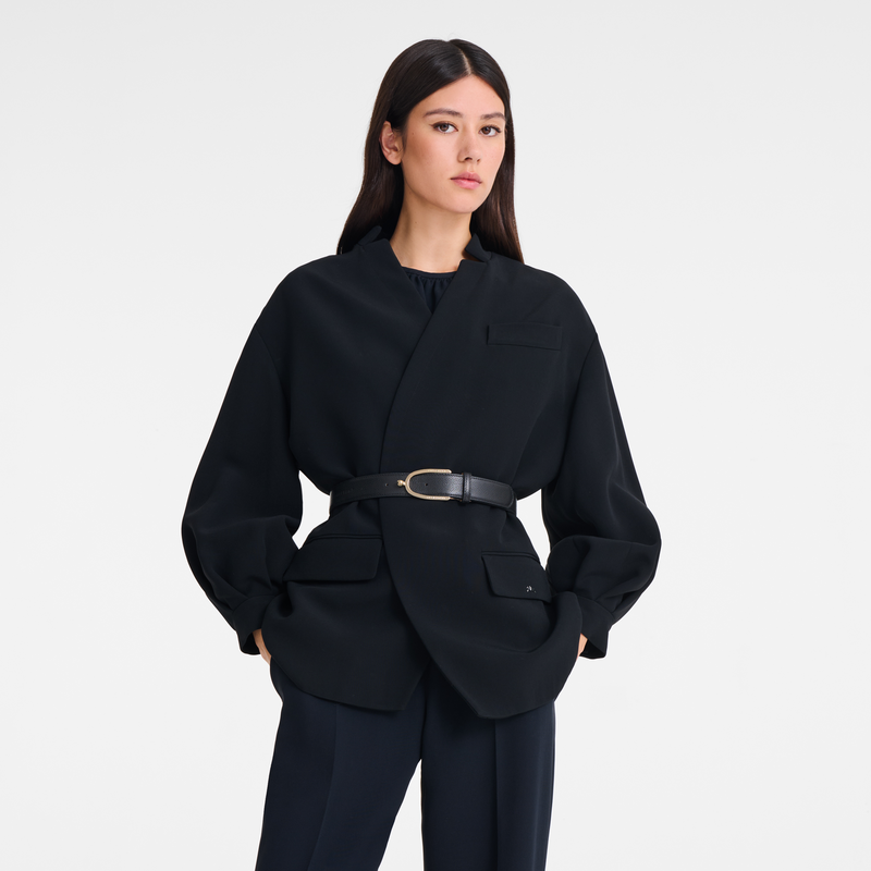 Cintura Donna , Pelle - Nero  - View 2 of  3