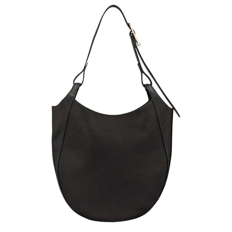 Le Foulonn&eacute; L Hobo bag , Black - Leather  - View 4 of 6