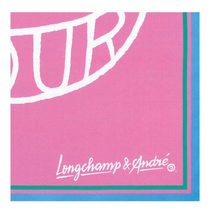 Longchamp x André Cotton scarf, Pink