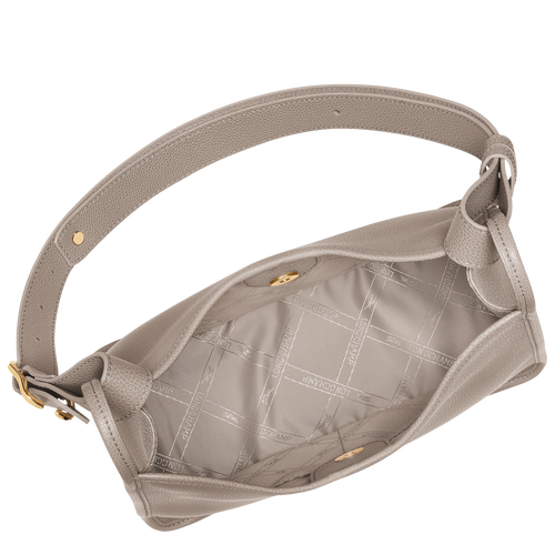 Le Foulonné M Hobo bag Turtledove - Leather | Longchamp GB