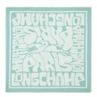 Wavy Summer Stole , Mint - Cashmere