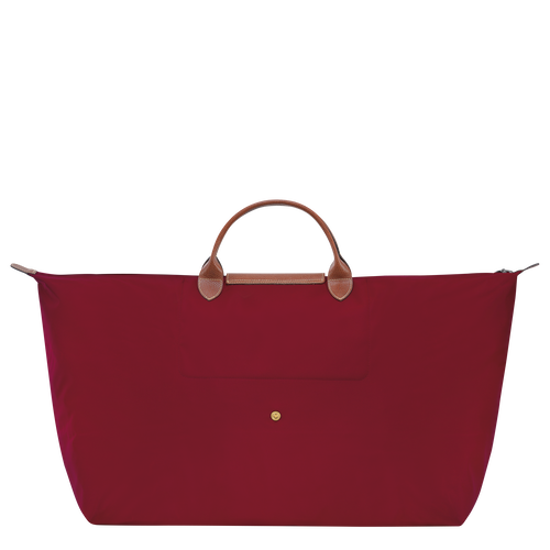 Le Pliage Original M Travel bag , Red - Recycled canvas - View 4 of 5