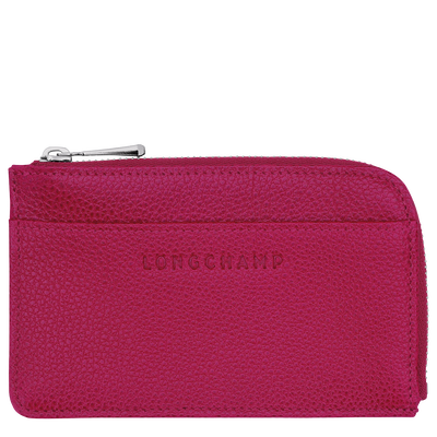 Le Foulonné Card holder, Beetroot
