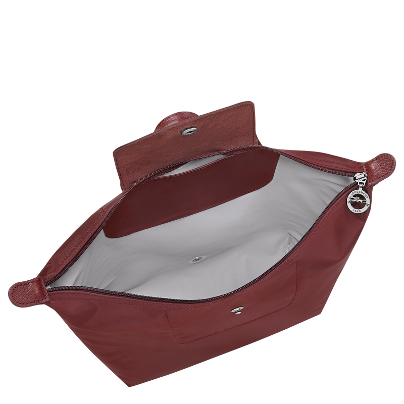 Le Pliage One M Backpack , Burgundy - Canvas  - View 4 of  6