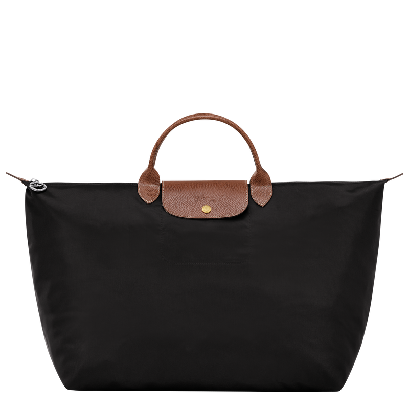 Sac de voyage L Le Pliage Original , Toile recycl&eacute;e - Noir  - Vue 1 de 6