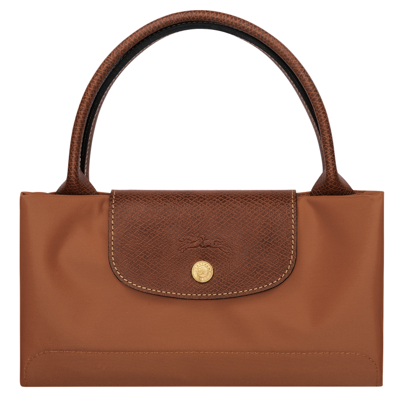 Borsa con manico M Le Pliage Original , Tela riciclata - Cognac  - View 5 of  5