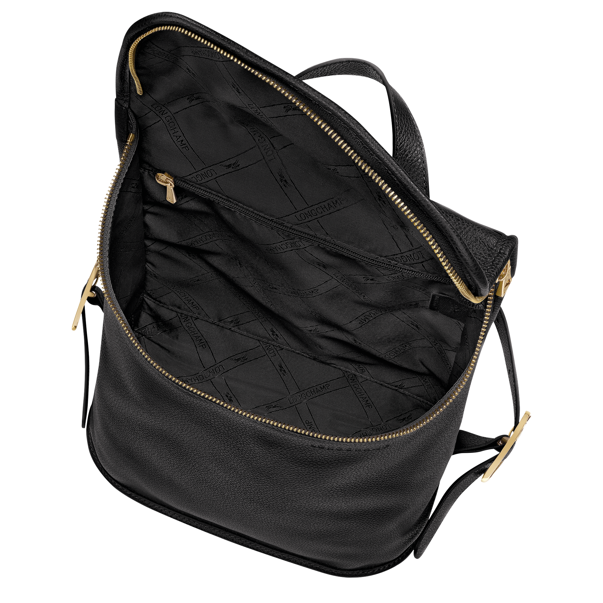 Le Foulonn&eacute; Mochila M, Preto