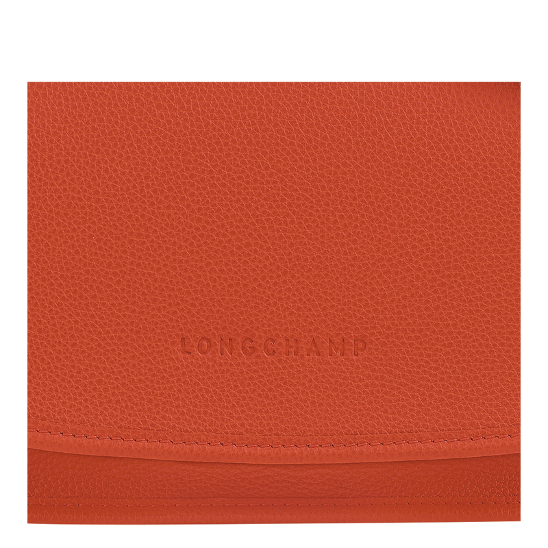 Umhängetasche M Le Foulonné Leder - Paprika | Longchamp DE
