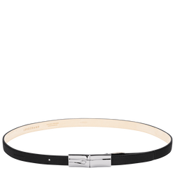 Le Roseau Ladies' belt , Black - Leather