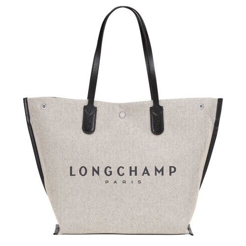 Shopping bag L Roseau Ecru (10090HSG037) | Longchamp US