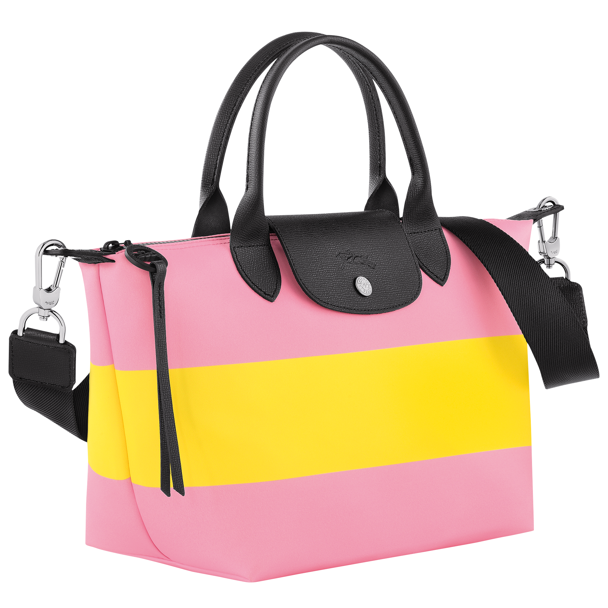 Handbag S, Pink/Yellow - View 3 of
4 - zoom in Le Pliage Collection Handbag S, Pink/Yellow