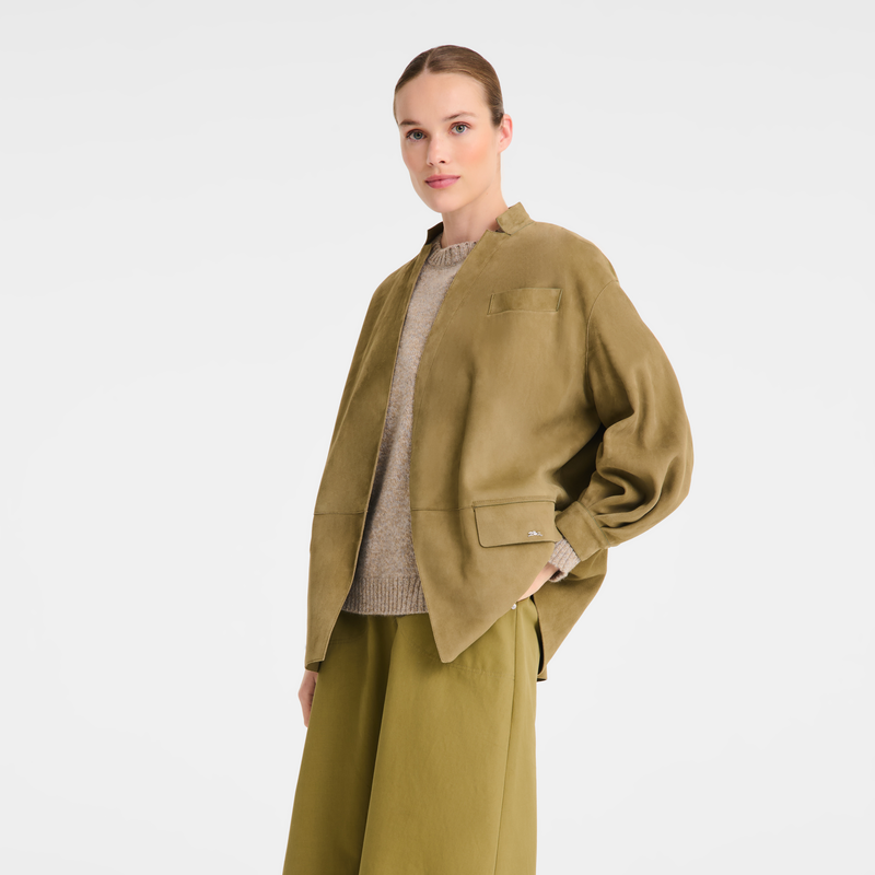 Jacket , Olive - Leather  - View 3 of  5