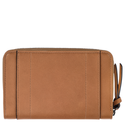 Longchamp 3D Wallet , Natural - Leather