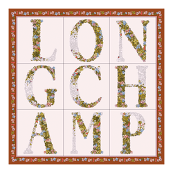 Le Jardin Longchamp Silk scarf 50 , Marmalade - OTHER