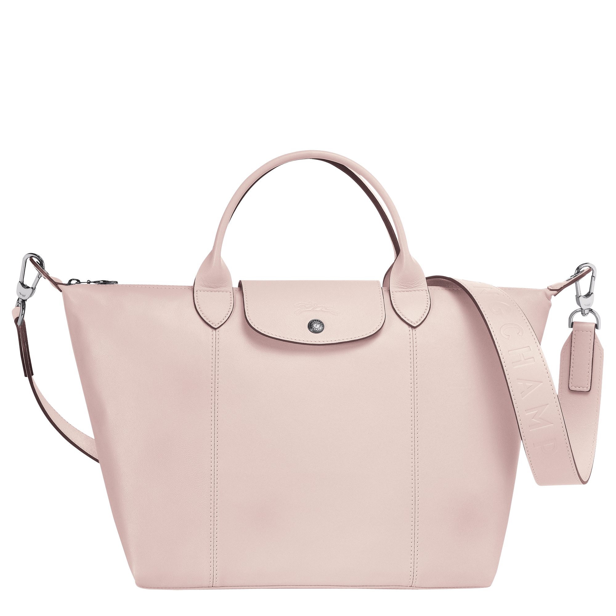 longchamp pink leather bag