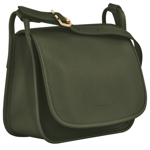 Le Foulonné M Crossbody bag , Khaki - Leather - View 3 of 4