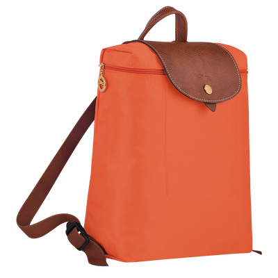 Le Pliage Original M Backpack Orange Recycled canvas Longchamp US
