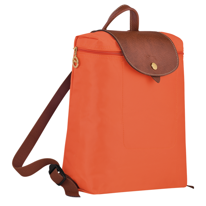 Le Pliage Original Mochila M , Lona reciclada - Naranja  - Vista 3 de 7