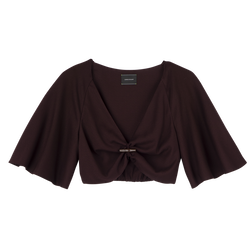 Top , Burgundy - Crepe