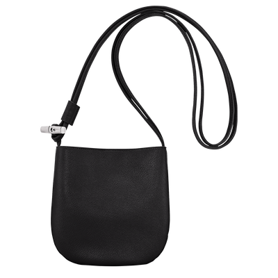Le Roseau S Crossbody bag , Black - Leather