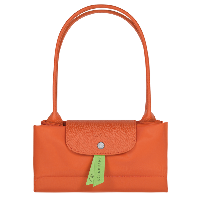 Le Pliage Green L Tote bag , Carot - Recycled canvas  - View 6 of 6