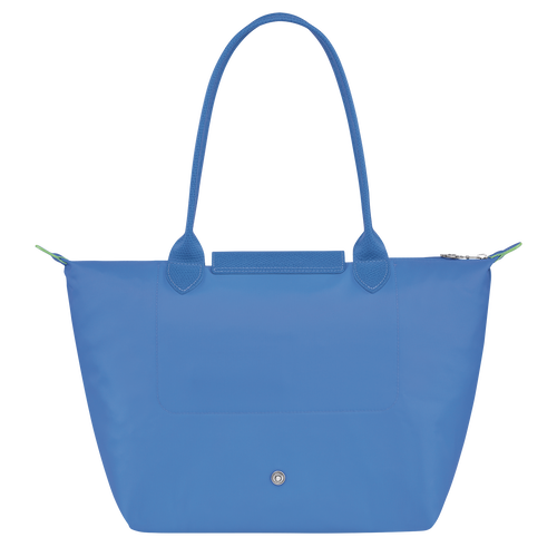 Le Pliage Green M Tote bag , Cornflower - Recycled canvas - View 3 of  4