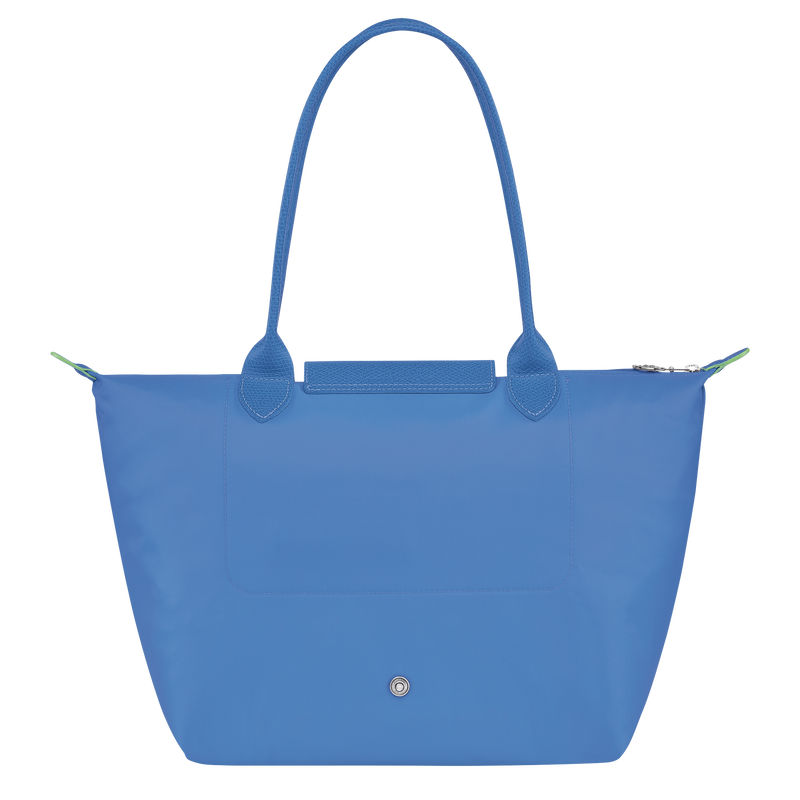 Le Pliage Green M Tote bag , Cornflower - Recycled canvas  - View 3 of  4