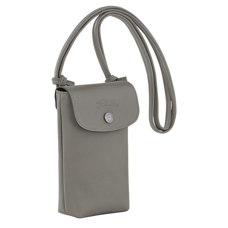 Le Pliage Xtra 裝飾皮革滾邊的手機殼 , 斑鳩色 - 皮革  - 查看 3 4