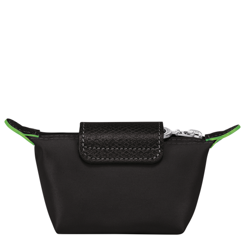 Le Pliage Green Coin purse , Black - Recycled canvas - View 2 of 3