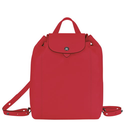 バックパック ル プリアージュ キュイール レッドキス p56 ロンシャン Jp