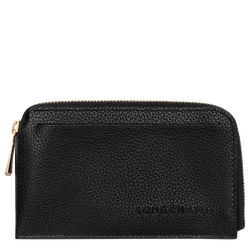 Le Foulonn&eacute; Card holder , Black - Leather