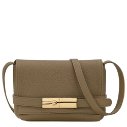Le Smart S Crossbody bag , Olive - Leather