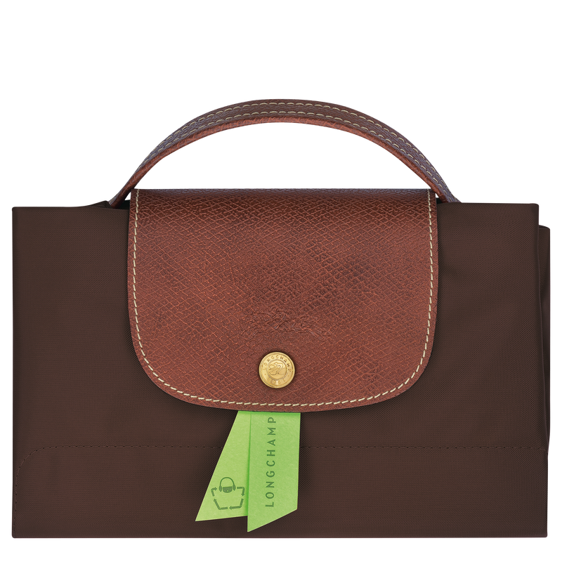 Le Pliage Original S Briefcase , Ebony - Recycled canvas  - View 5 of 5